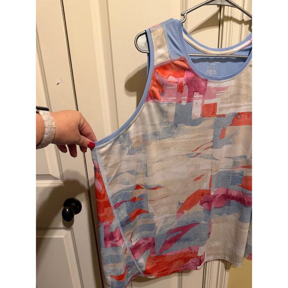 Tek Gear Women's Watercolor Workout Tank Top Shirt Plus Size 3X - Picture 4 of 7